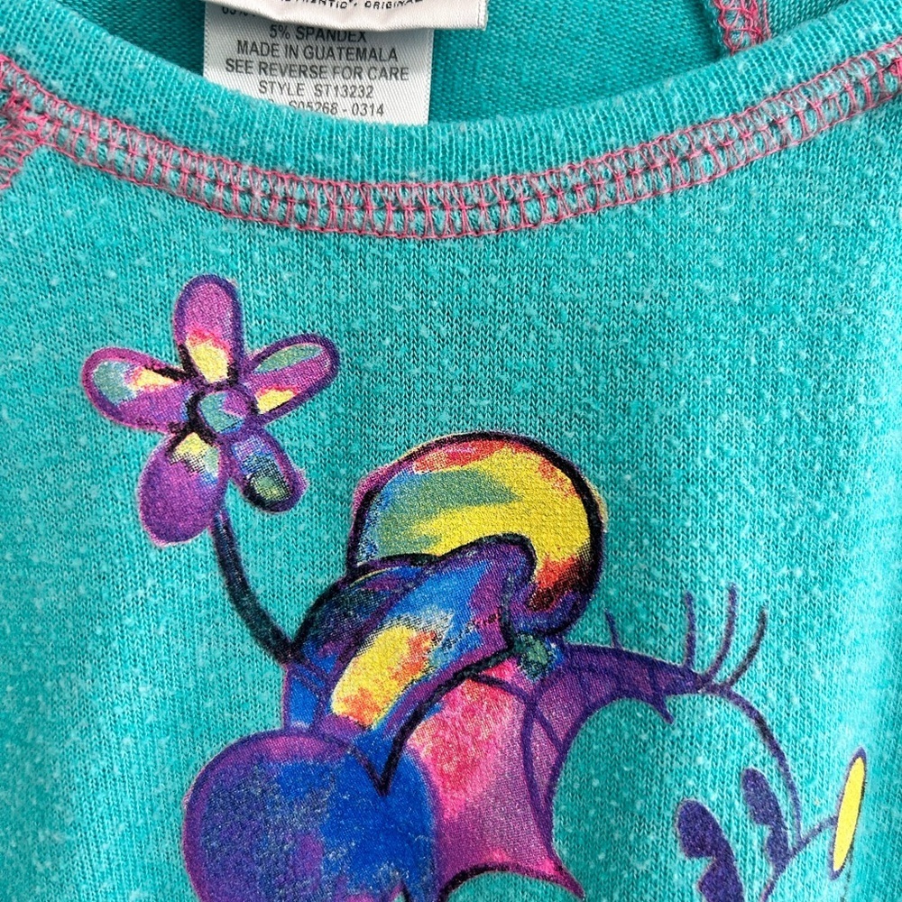 Disney Teal and Purple Minnie Mouse Sweatshirt - Picture 2 of 2